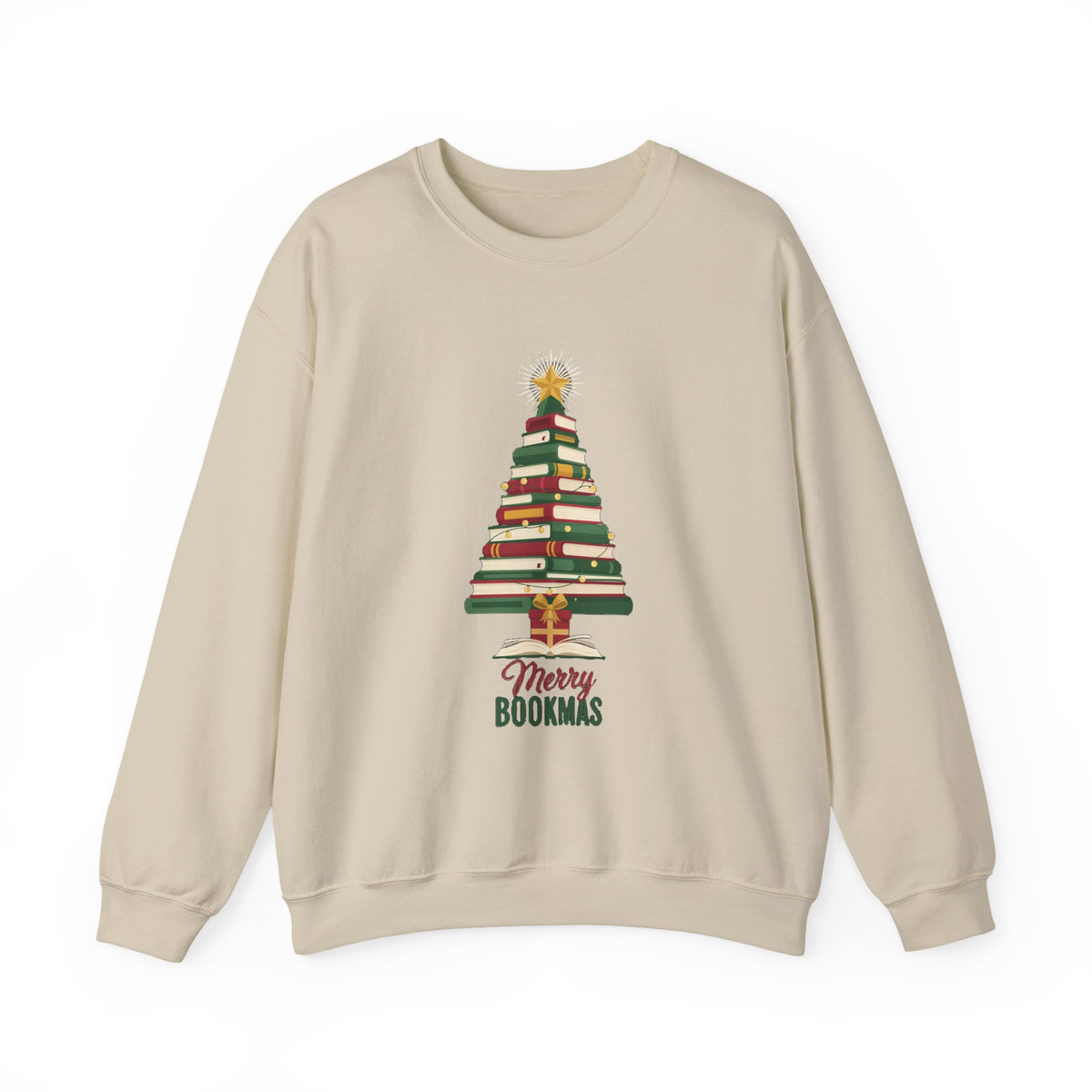 Merry Bookmas Sweatshirt, Bookish Christmas Crewneck, Book Lover Sweater