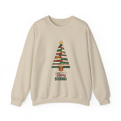 Merry Bookmas Sweatshirt, Bookish Christmas Crewneck, Book Lover Sweater