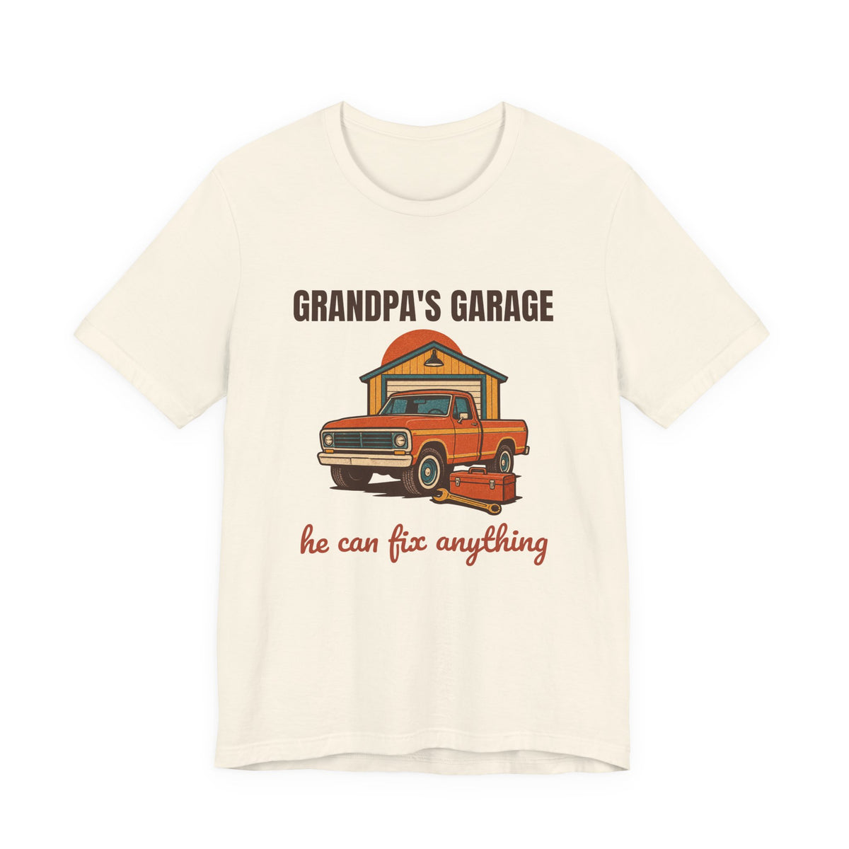 Grandpa's Garage He Can Fix Anything Shirt, Retro Grandpa's Garage T-Shirt, Vintage Grandpa's Garage Gift
