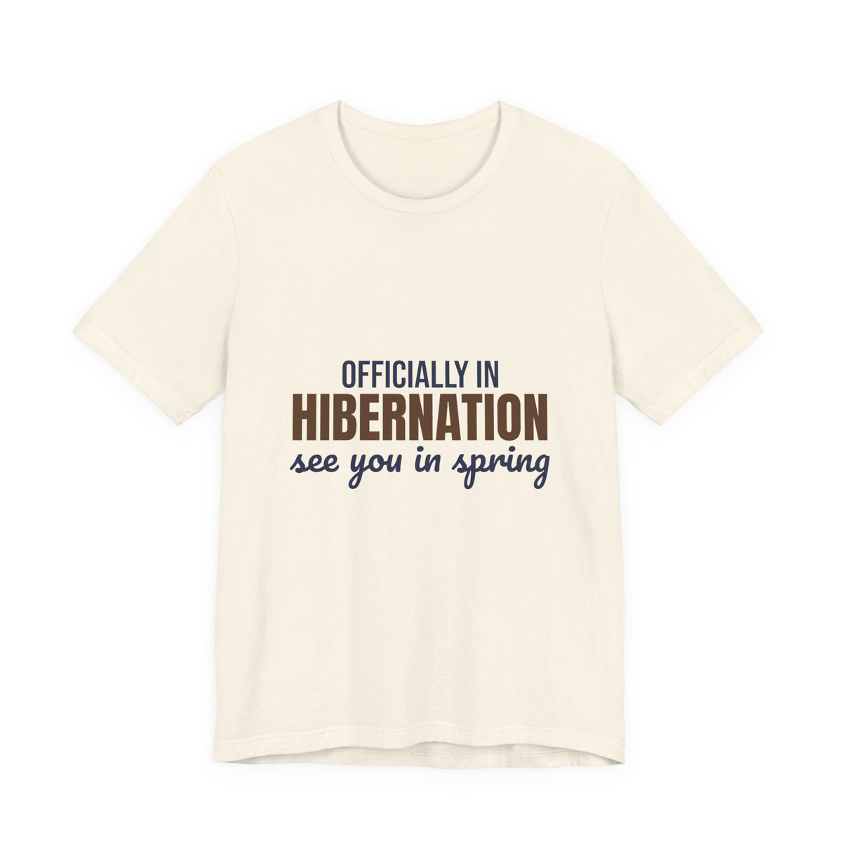 Officially in Hibernation See You in Spring Shirt, Funny Winter T-Shirt, Funny Winter Gift