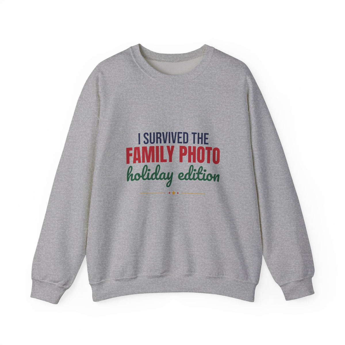 I Survived the Family Photo Holiday Edition Sweatshirt, Family Christmas Crewneck Sweatshirt