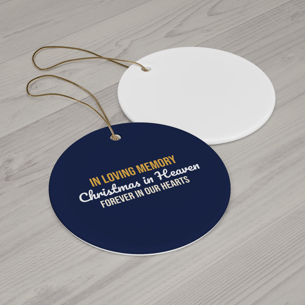 Christmas in Heaven Memorial Ornament, In Loving Memory Keepsake, Sympathy Gift