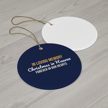 Christmas in Heaven Memorial Ornament, In Loving Memory Keepsake, Sympathy Gift