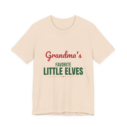 Grandma's Favorite Little Elves Shirt, Grandma Christmas T-Shirt, Nana Holiday Tee