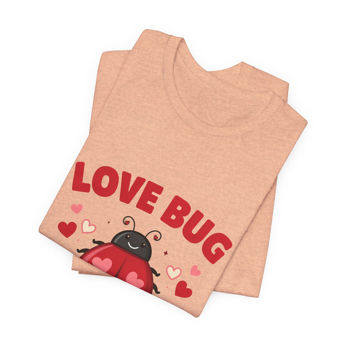 Love Bug Valentine Ladybug Shirt, Ladybug Valentine T-Shirt, Valentines Day Tee