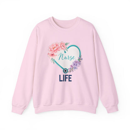 Nurse Life Sweatshirt, Floral Nurse Crewneck, RN Gift