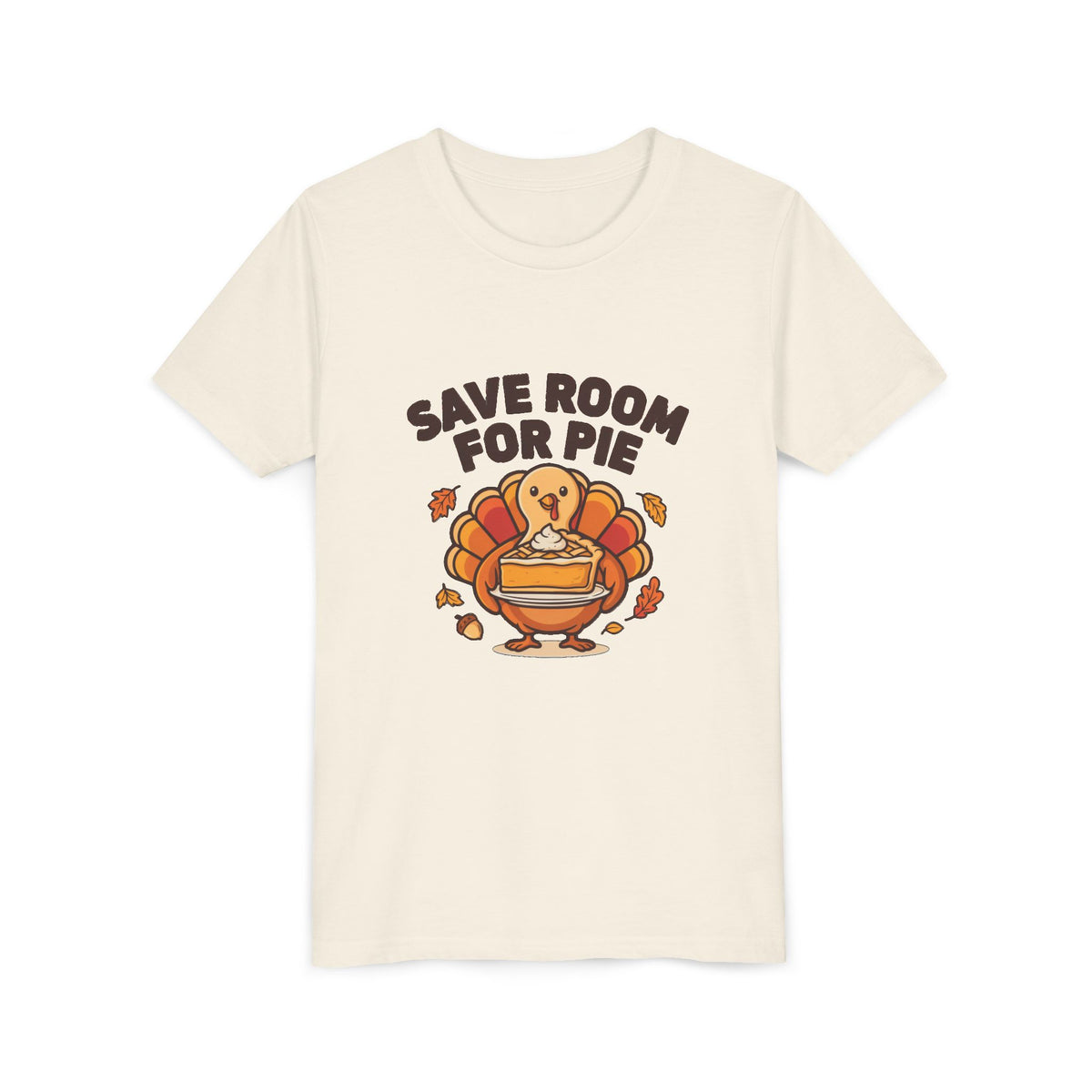 Save Room for Pie Thanksgiving Turkey Kids Shirt, Kids Save Room for Pie Thanksgiving Tee