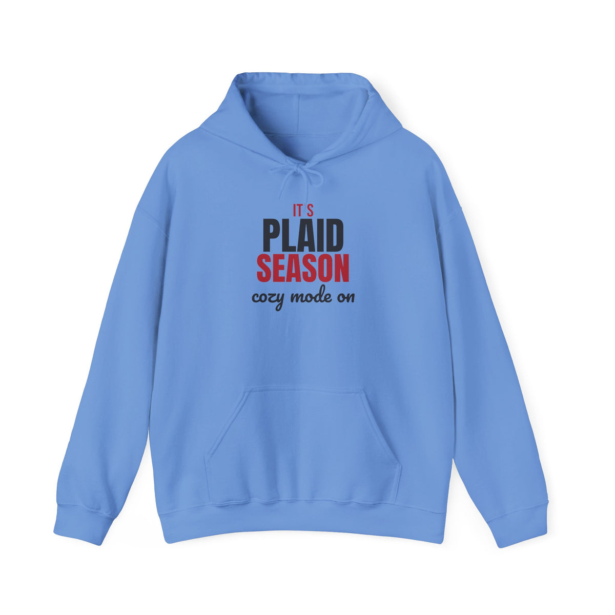 It's Plaid Season Cozy Mode On Hoodie, Plaid Season Hoodie