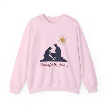Reason for the Season Sweatshirt, Christian Christmas Crewneck, Nativity Sweater