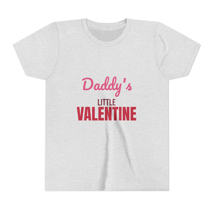 Daddy's Little Valentine Kids Shirt