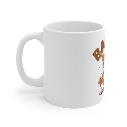 Baking Spirits Bright Mug, Christmas Baking Coffee Mug, Baker Gift 11oz