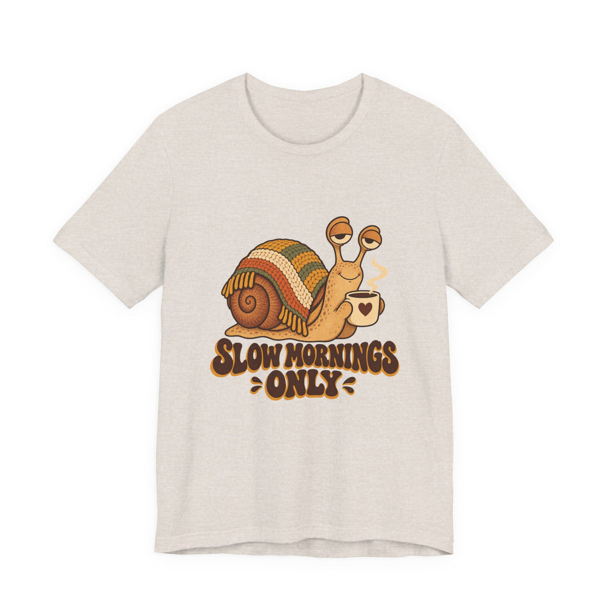 Slow Mornings Only Coffee Snail Shirt, Coffee Snail T-Shirt, Coffee Snail Gift