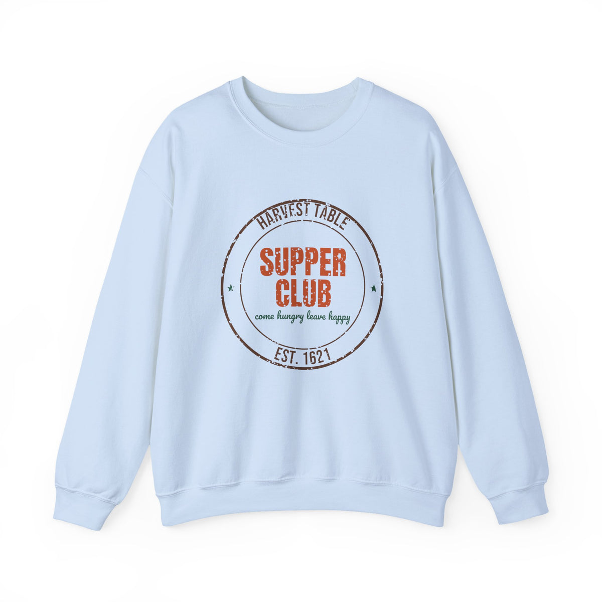 Harvest Table Supper Club Est. 1621 Sweatshirt, Vintage Thanksgiving Crewneck Sweatshirt