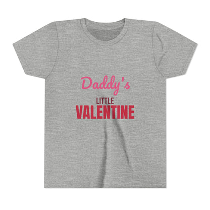 Daddy's Little Valentine Kids Shirt