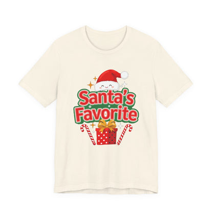 Santa's Favorite Shirt, Funny Christmas T-Shirt, Nice List Tee