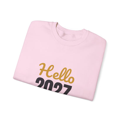 Hello 2027 New Year New Adventures Sweatshirt, New Year Crewneck, NYE Sweatshirt