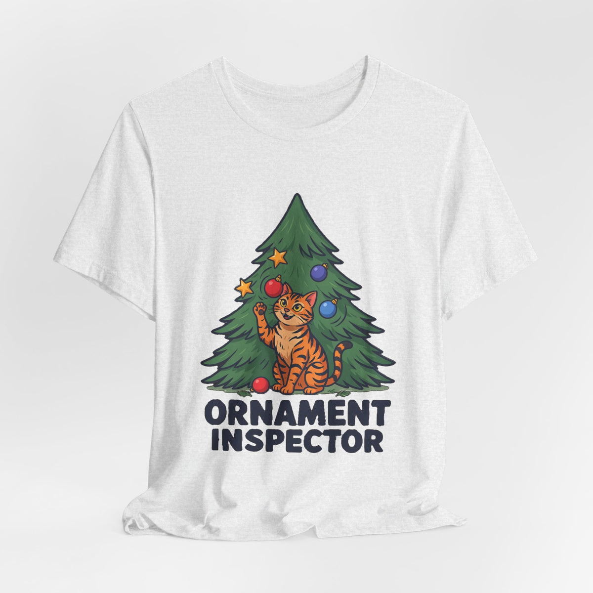 Ornament Inspector Christmas Cat Shirt, Ornament Inspector Christmas Cat T-Shirt