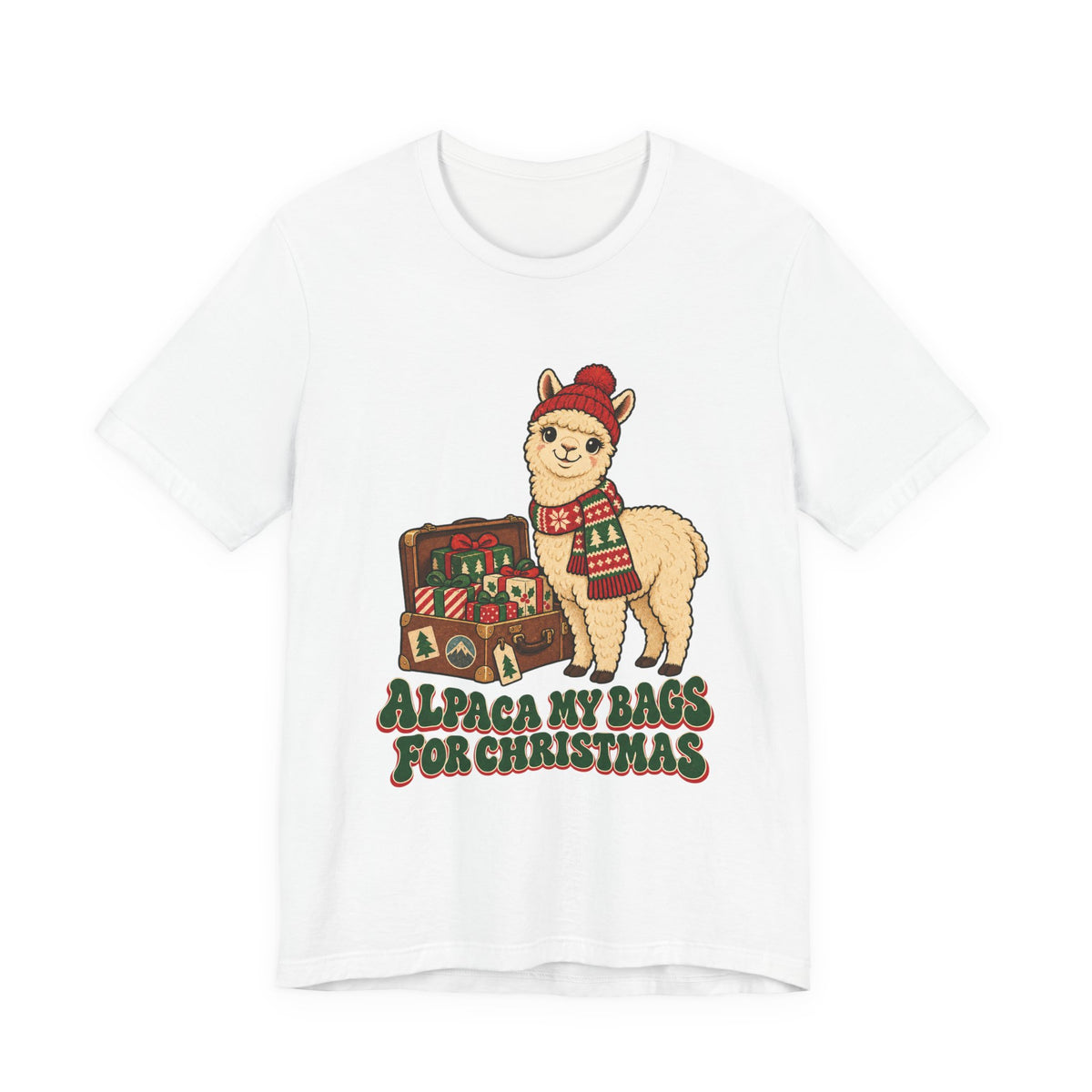 Alpaca My Bags for Christmas Shirt, Alpaca Christmas T-Shirt, Alpaca Christmas Gift