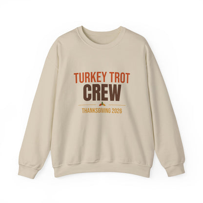 Turkey Trot Crew 2026 Sweatshirt, Thanksgiving Crewneck, Matching Thanksgiving Run Tee