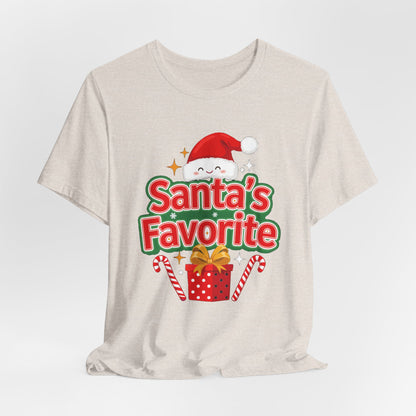 Santa's Favorite Shirt, Funny Christmas T-Shirt, Nice List Tee