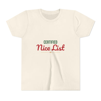 Certified Nice List Kids Shirt