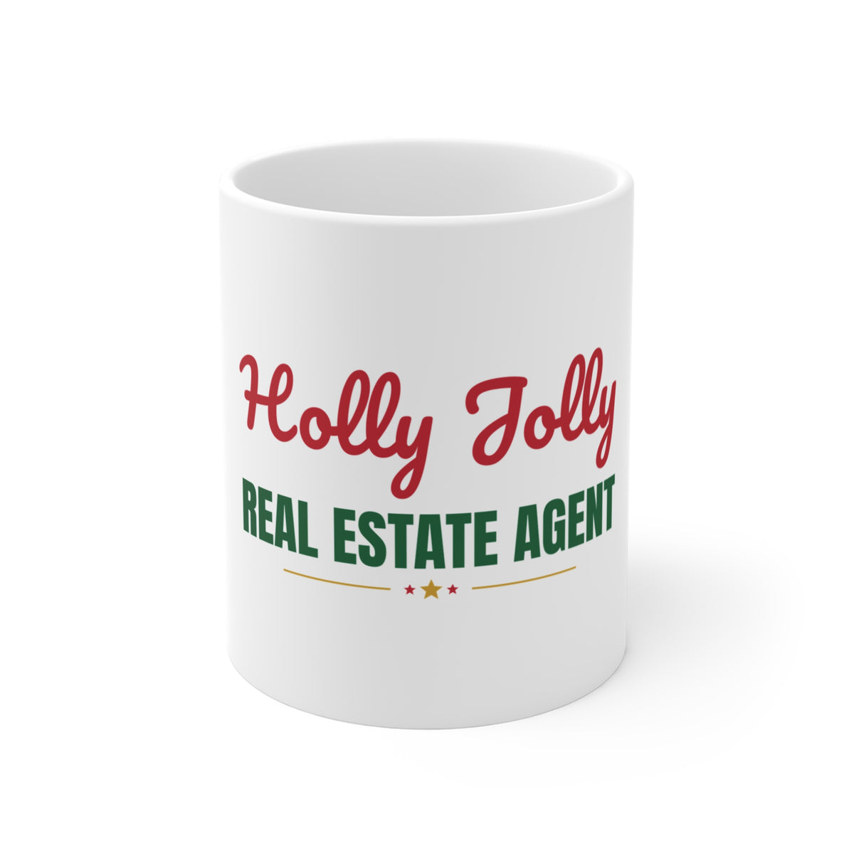 Holly Jolly Real Estate Agent Mug