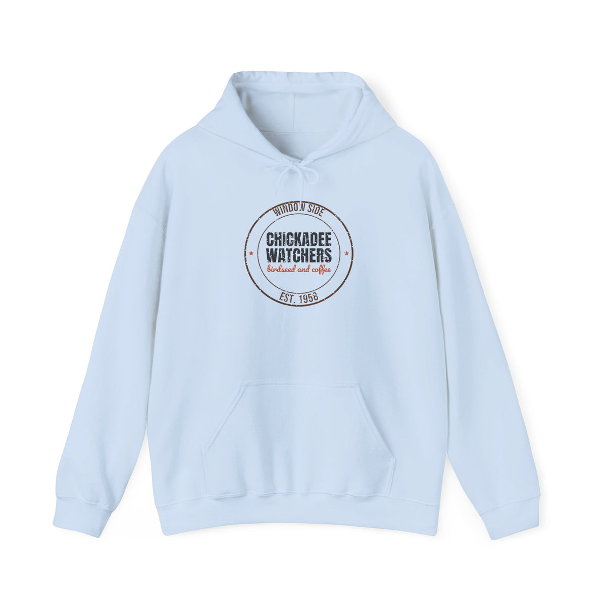 Window Side Chickadee Watchers Est. 1958 Hoodie, Vintage Birding Hoodie