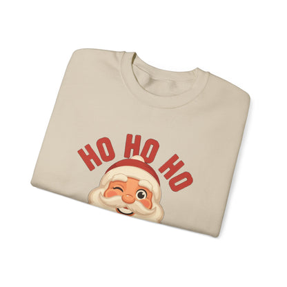 Ho Ho Ho Vintage Santa Sweatshirt, Retro Santa Christmas Crewneck, Classic Holiday Sweater
