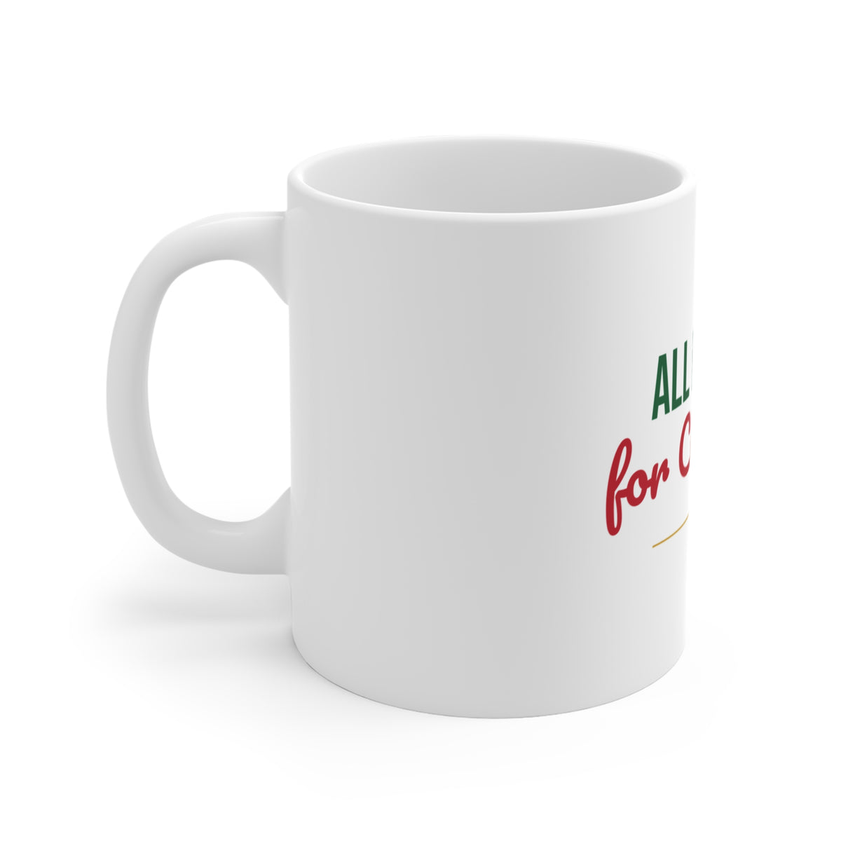 All Booked for Christmas Mug, Book Lover Christmas Coffee Mug 11oz