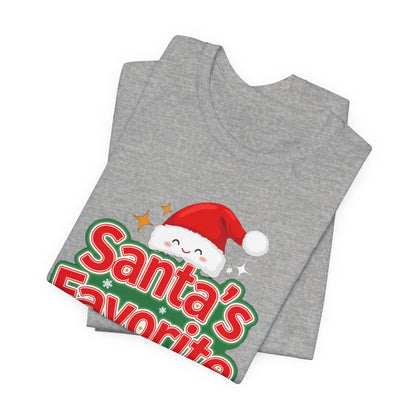 Santa's Favorite Shirt, Funny Christmas T-Shirt, Nice List Tee