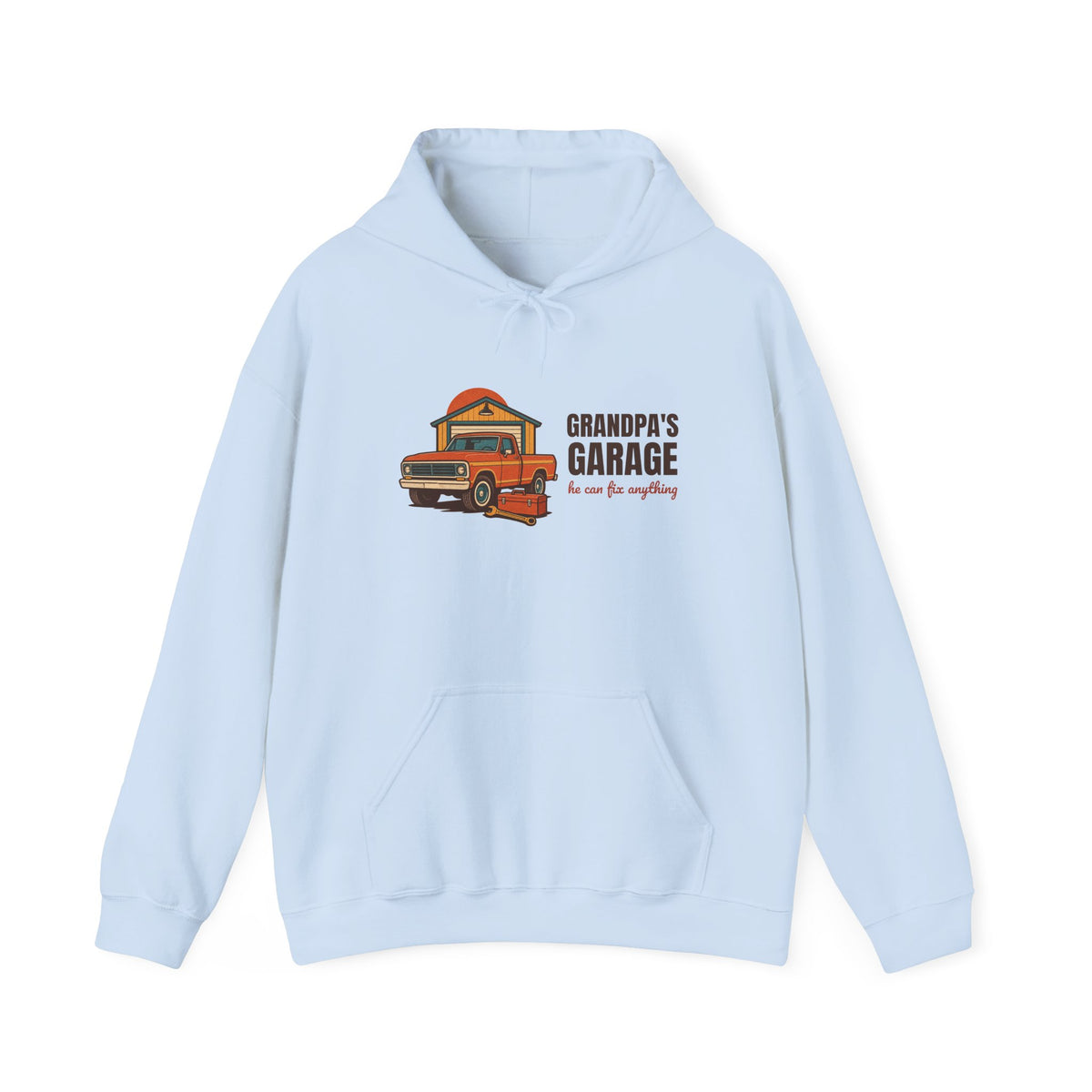 Grandpa's Garage He Can Fix Anything Hoodie, Vintage Grandpa's Garage Hoodie