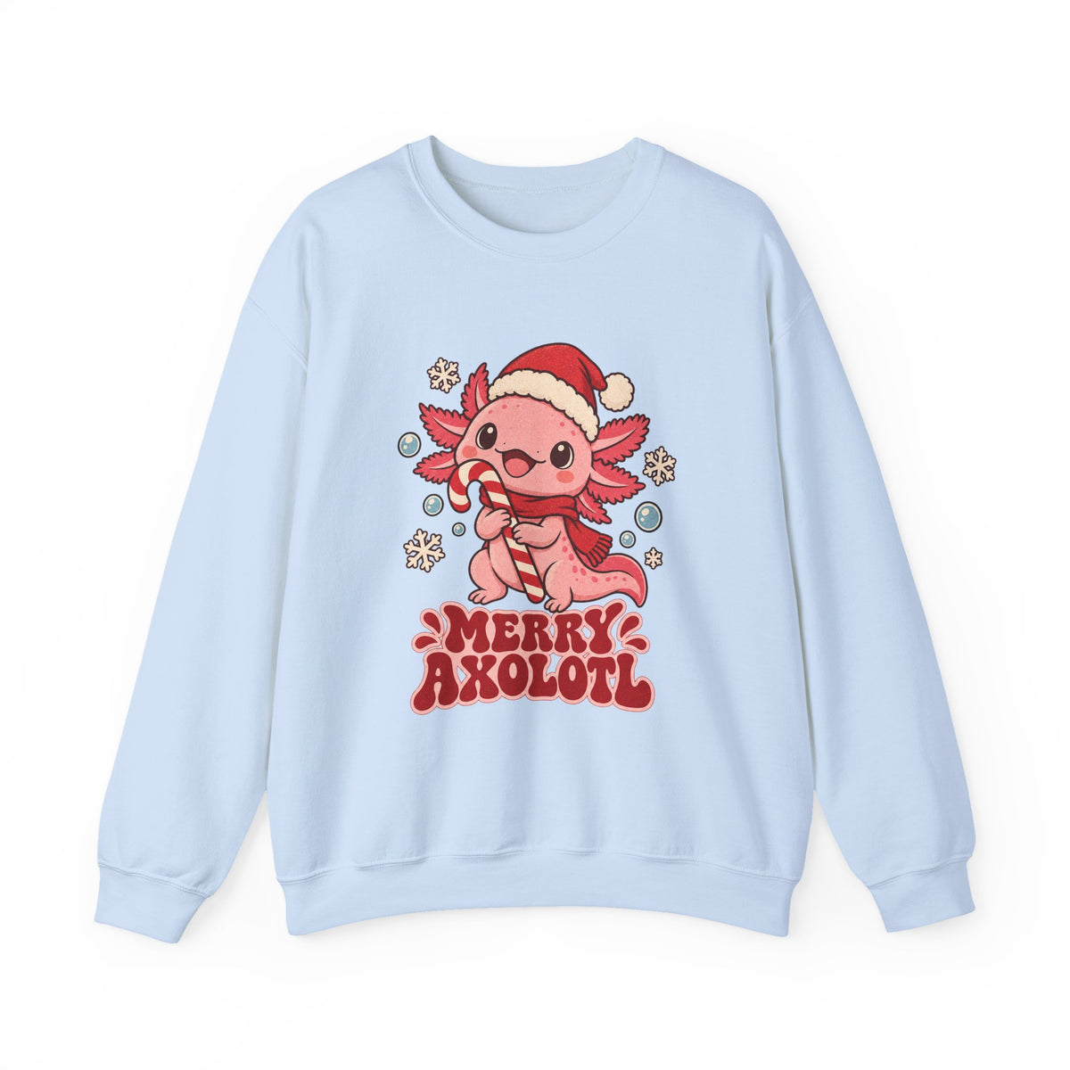 Merry Axolotl Christmas Sweatshirt, Axolotl Christmas Crewneck Sweatshirt