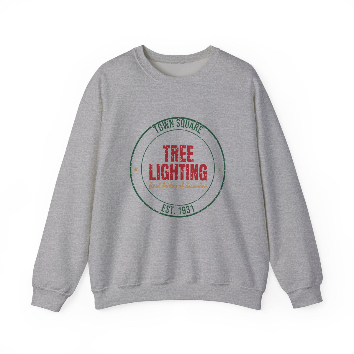 Town Square Tree Lighting Est. 1931 Sweatshirt, Vintage Christmas Crewneck Sweatshirt