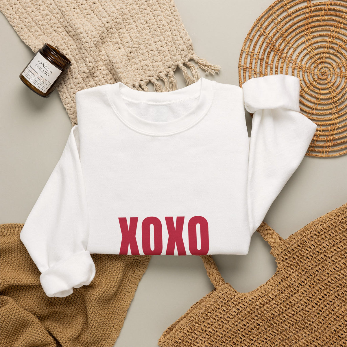 XOXO Valentine Vibes Sweatshirt, Valentines Day Crewneck
