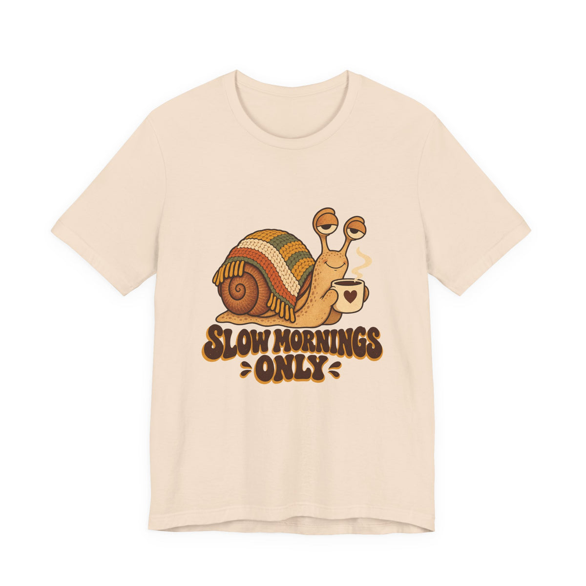 Slow Mornings Only Coffee Snail Shirt, Coffee Snail T-Shirt, Coffee Snail Gift