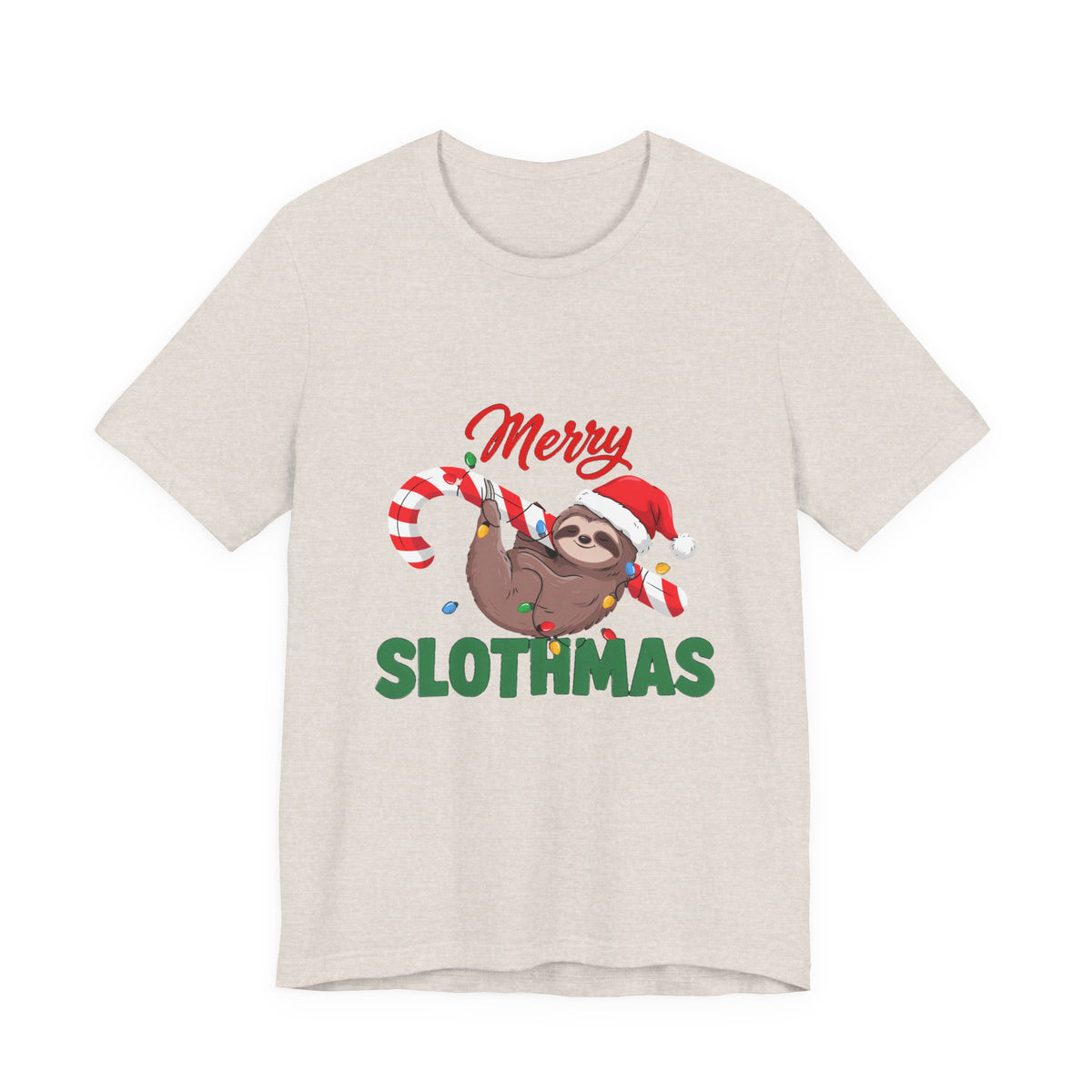 Merry Slothmas Shirt, Funny Sloth Christmas T-Shirt, Lazy Holiday Tee