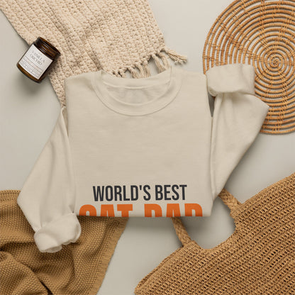 World's Best Cat Dad Sweatshirt, Cat Dad Crewneck