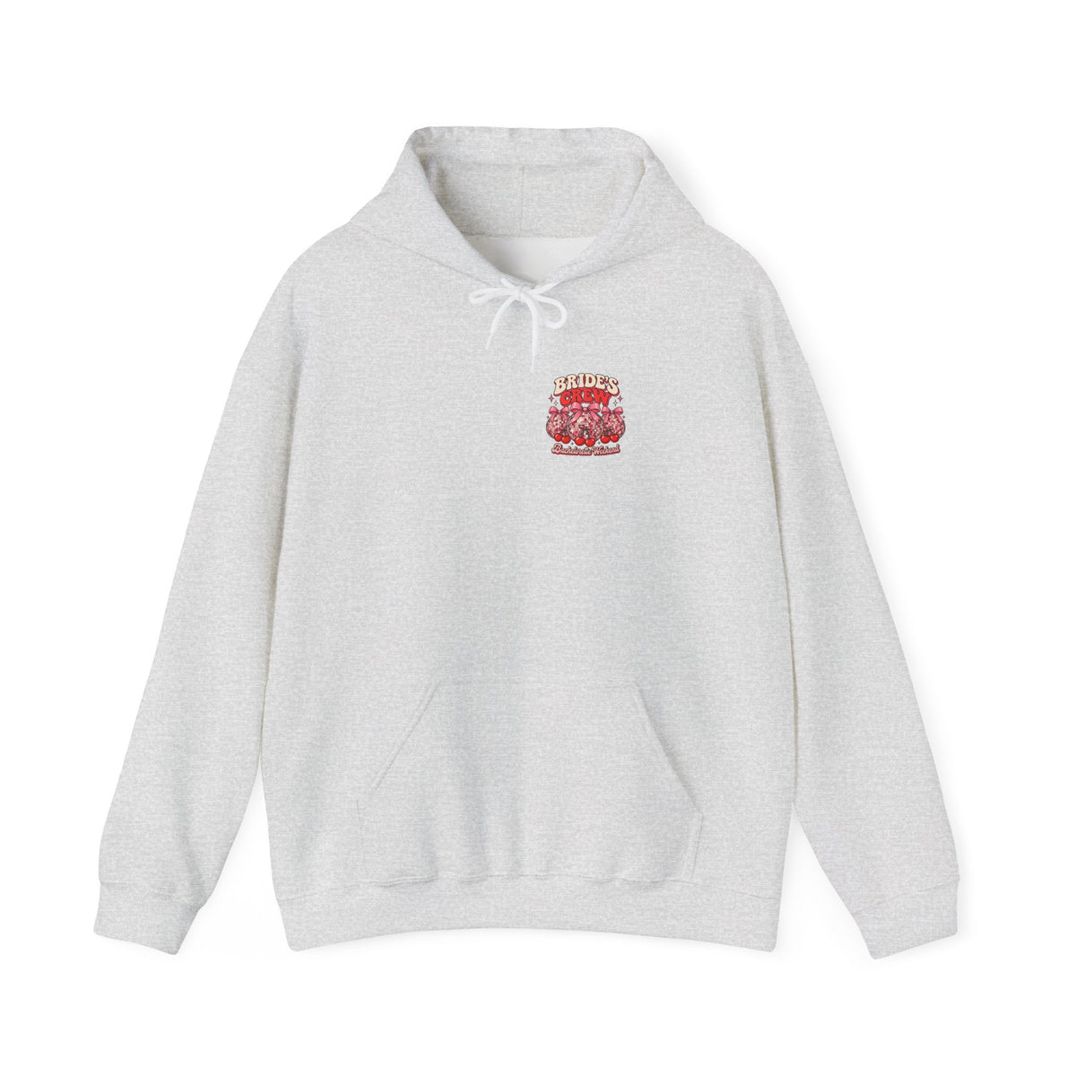 Bride's Crew Bachelorette Weekend Disco Balls Hoodie, Front and Back Bachelorette Party Hoodie