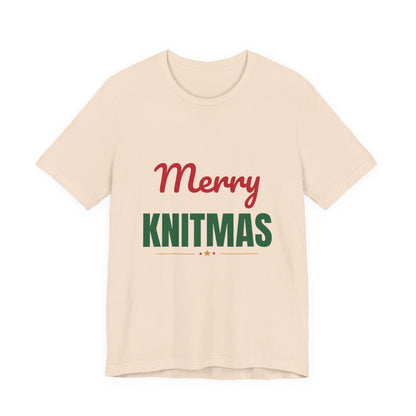 Merry Knitmas Shirt, Knitting Christmas T-Shirt, Knitter Gift