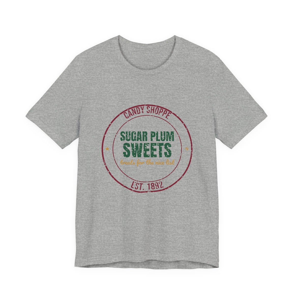 Candy Shoppe Sugar Plum Sweets Est. 1892 Shirt, Vintage Christmas T-Shirt, Vintage Christmas Gift