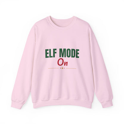 Elf Mode On Sweatshirt, Funny Elf Christmas Crewneck