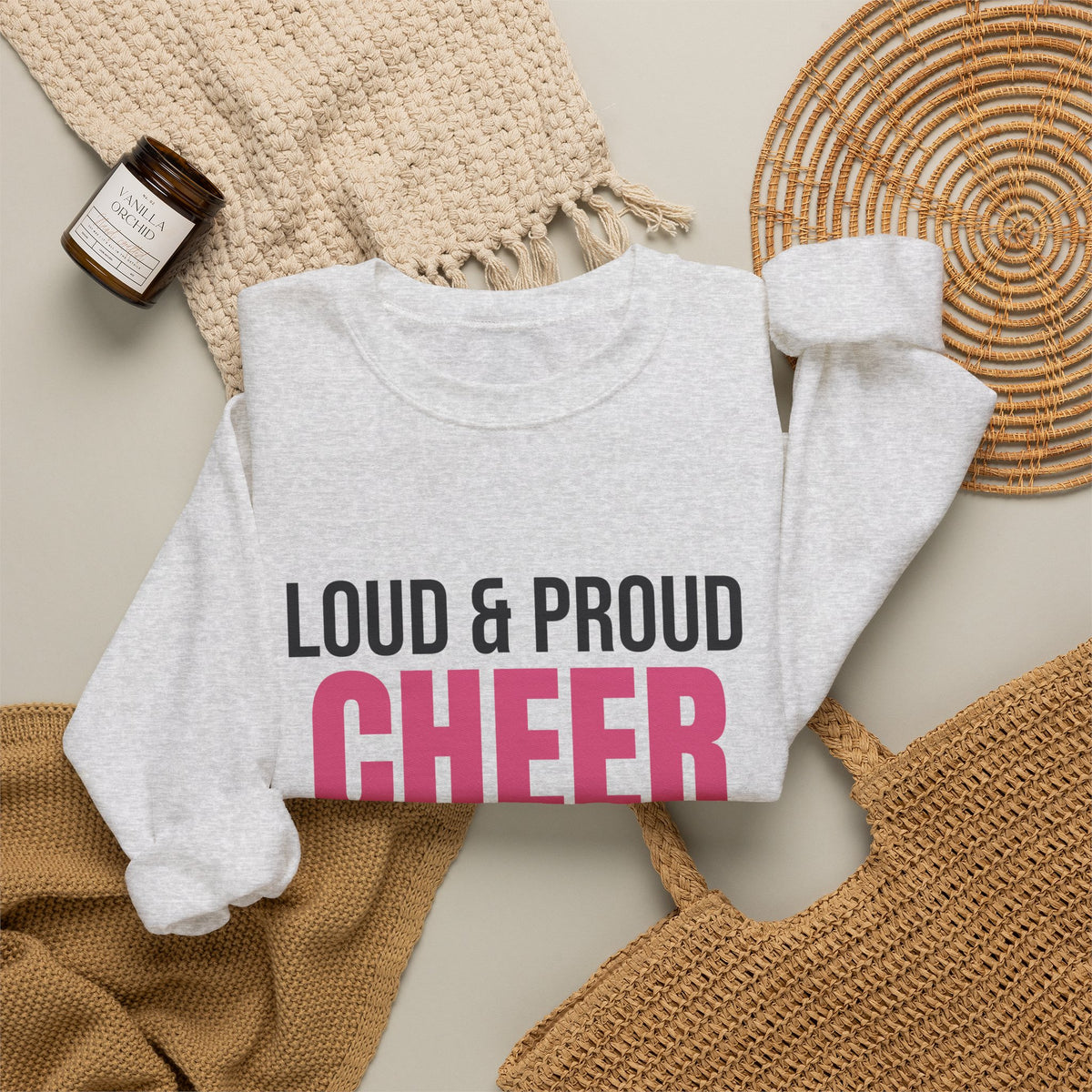 Loud and Proud Cheer Mom Sweatshirt, Cheer Mom Crewneck