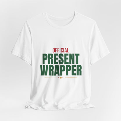 Official Present Wrapper Shirt, Funny Christmas T-Shirt, Gift Wrapper Tee