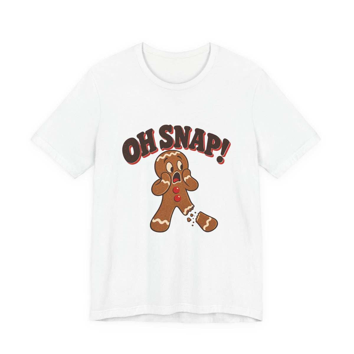 Oh Snap Gingerbread Man Funny Christmas Shirt