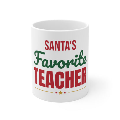 Santa's Favorite Teacher Mug