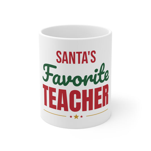 Santa's Favorite Teacher Mug