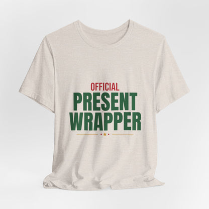 Official Present Wrapper Shirt, Funny Christmas T-Shirt, Gift Wrapper Tee