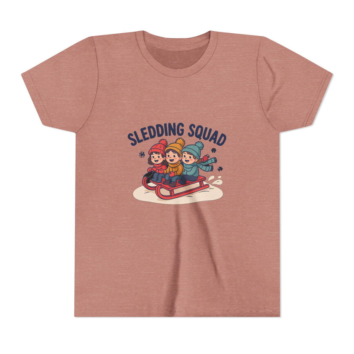 Sledding Squad Winter Kids Shirt