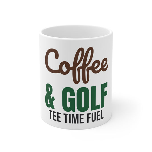 Coffee and Golf Tee Time Fuel Mug