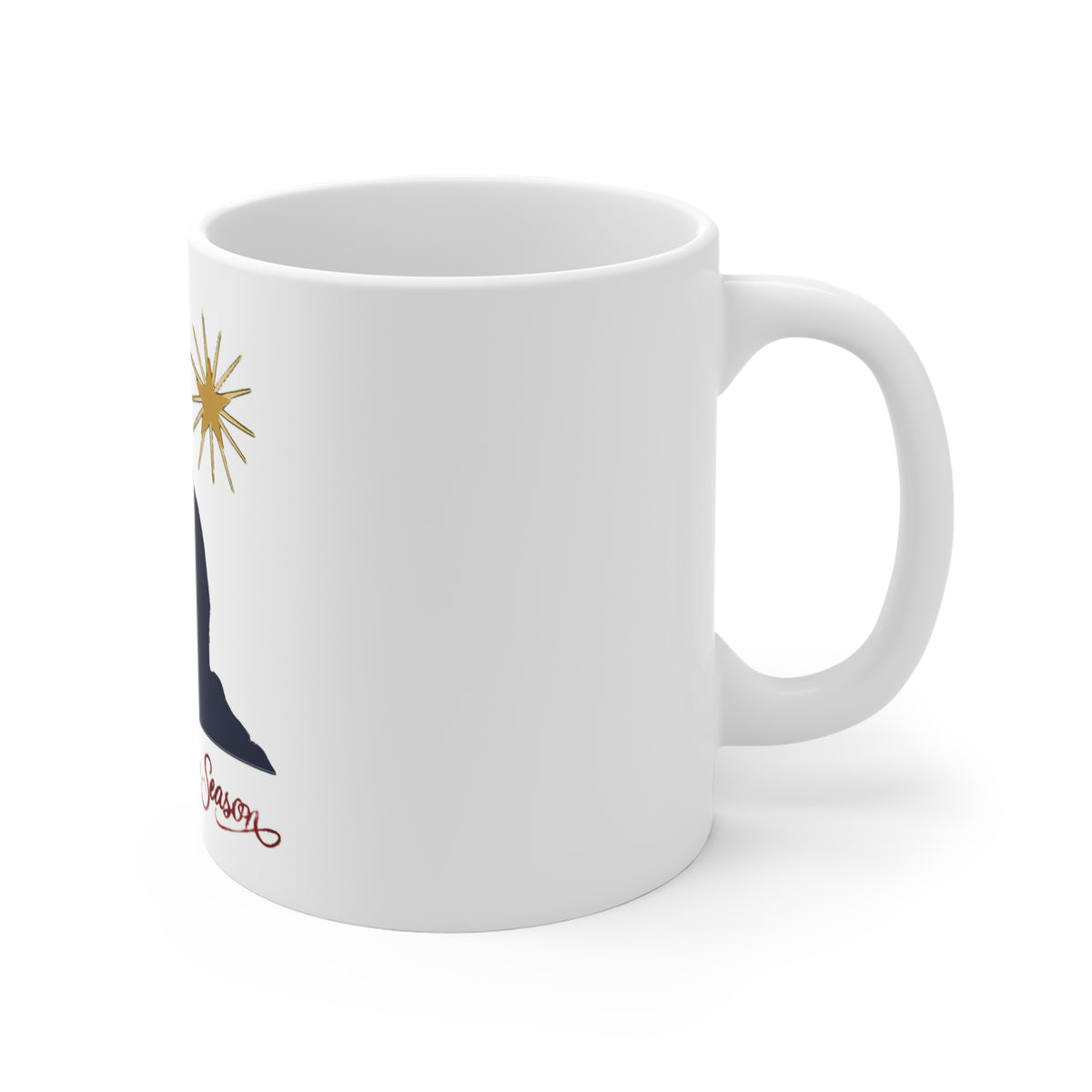 Reason for the Season Mug, Christian Christmas Coffee Mug, Nativity Gift 11oz